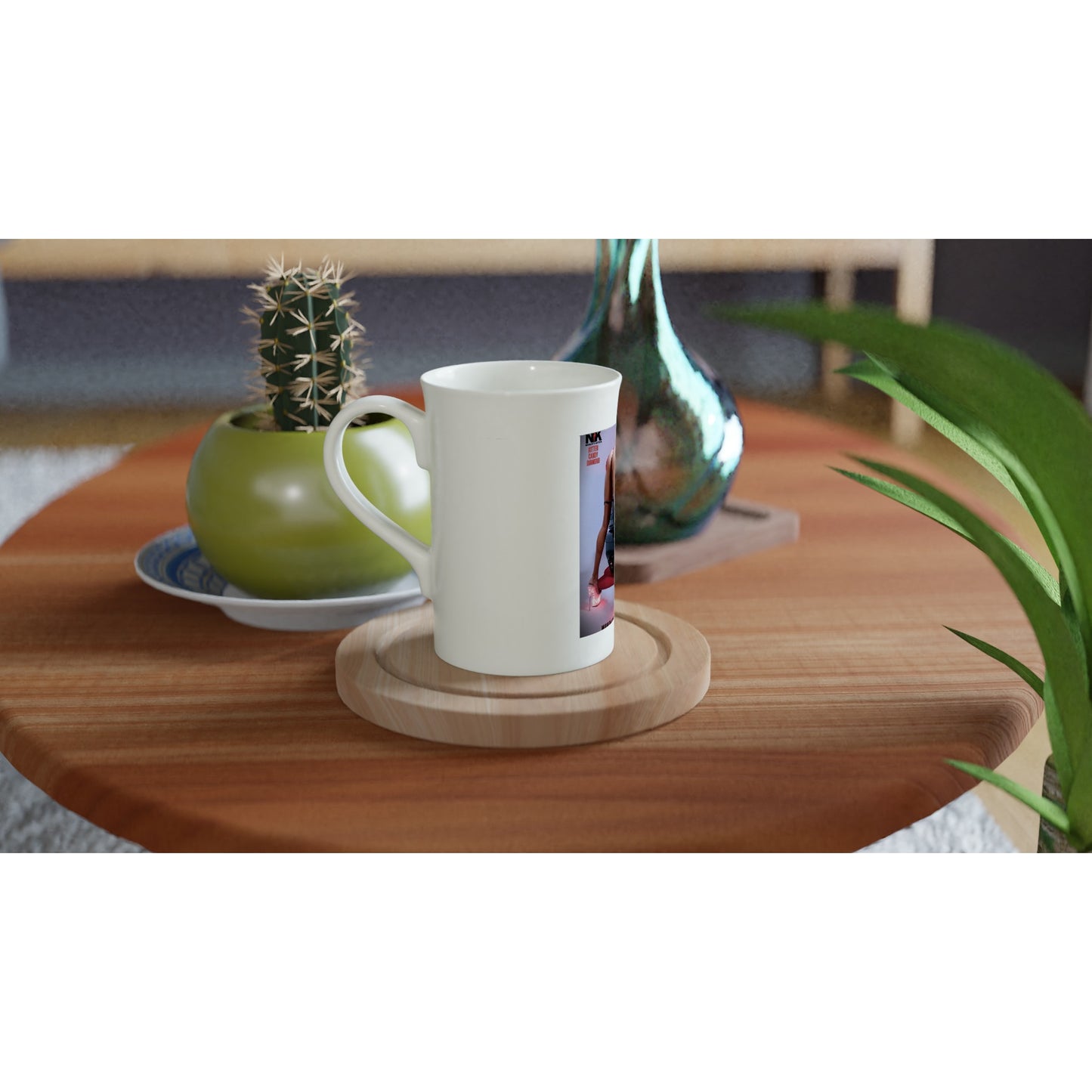 White 10oz Porcelain Slim Mug