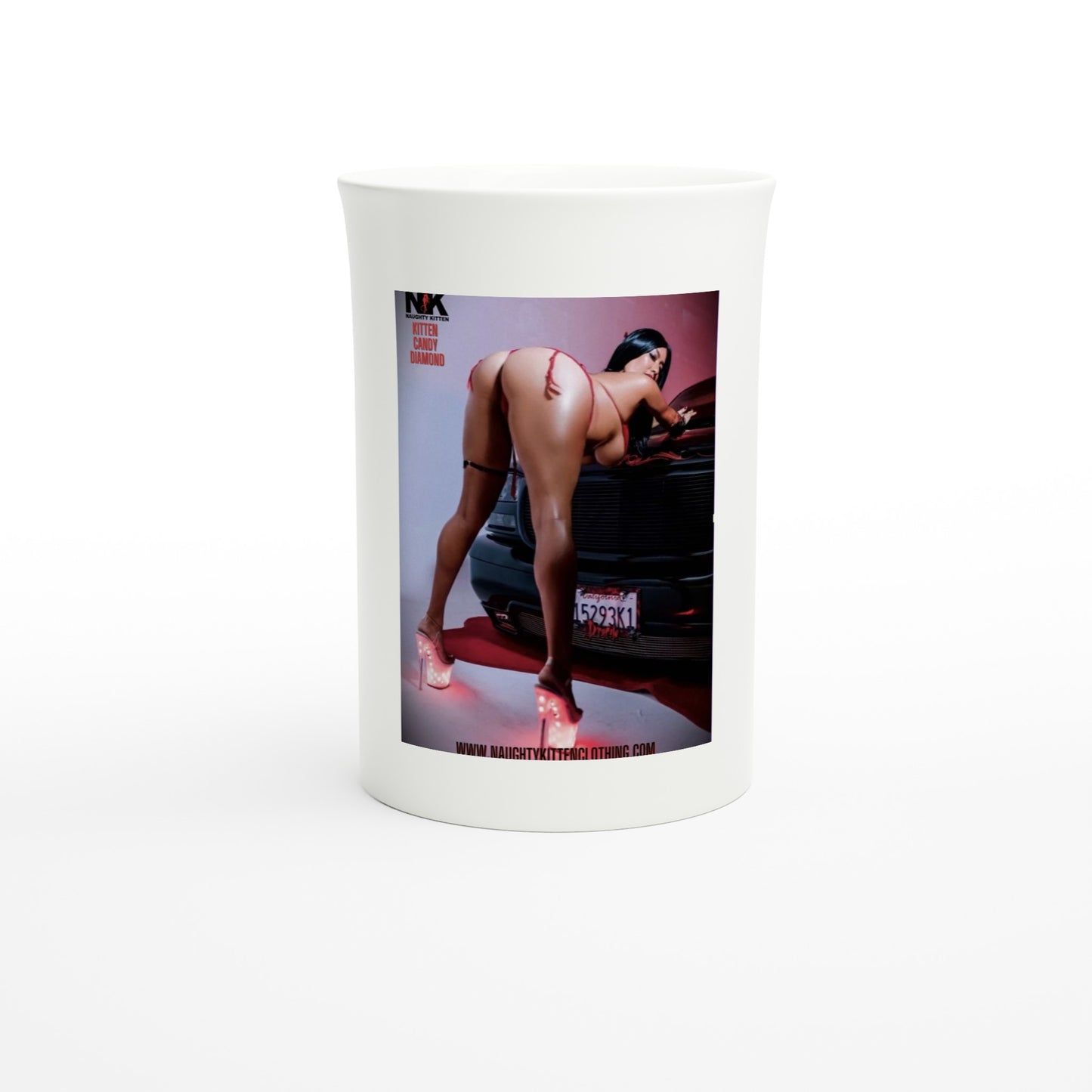 White 10oz Porcelain Slim Mug