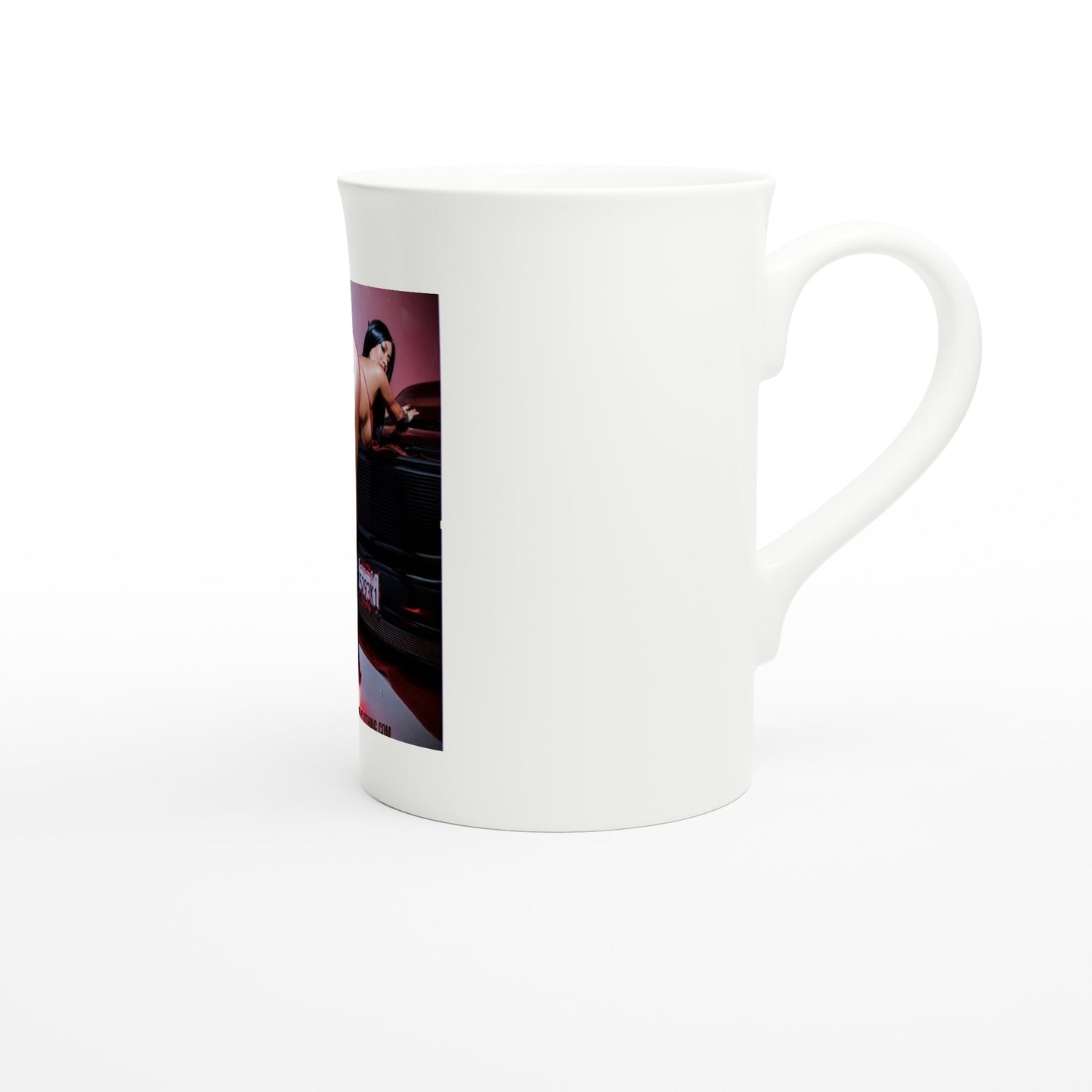 White 10oz Porcelain Slim Mug