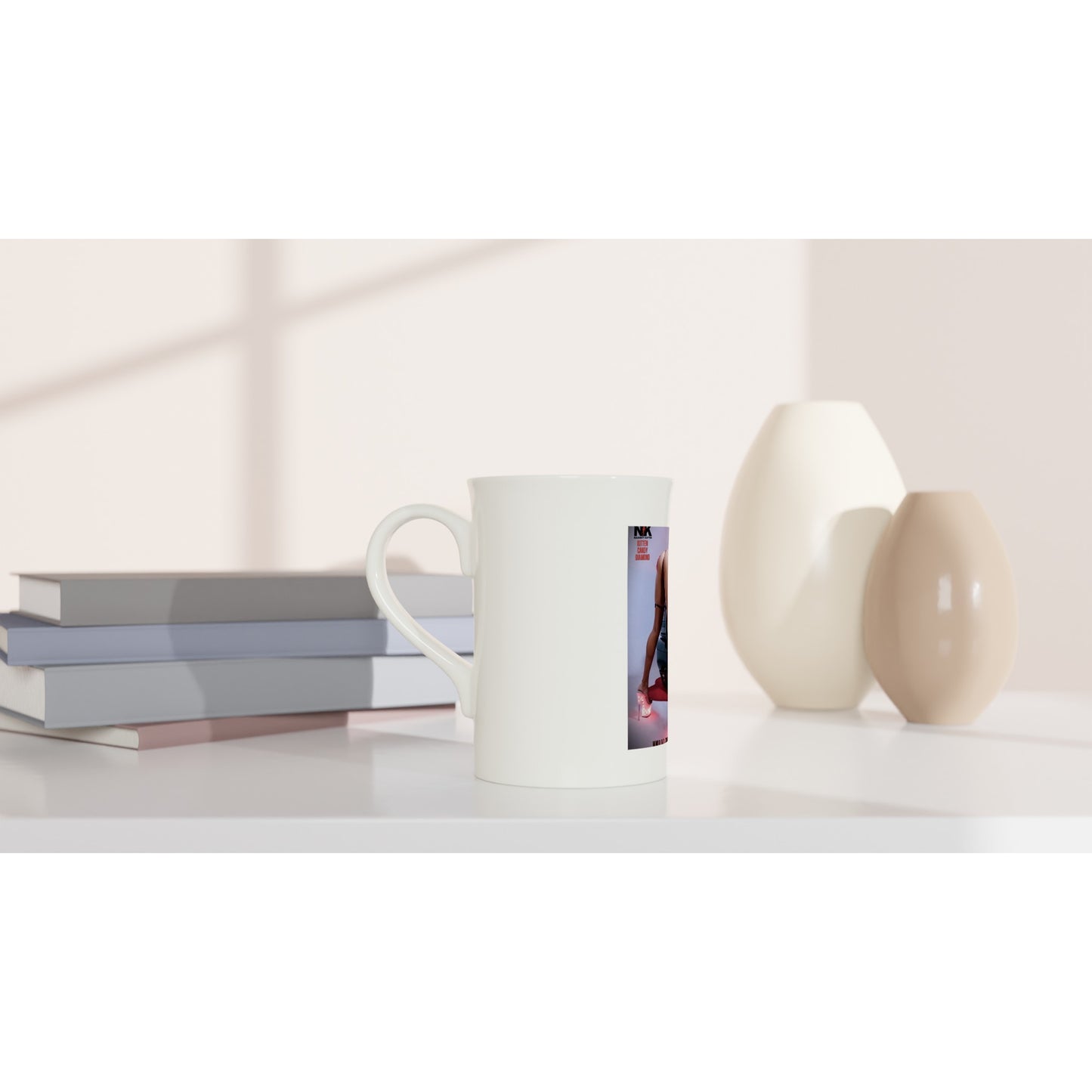 White 10oz Porcelain Slim Mug