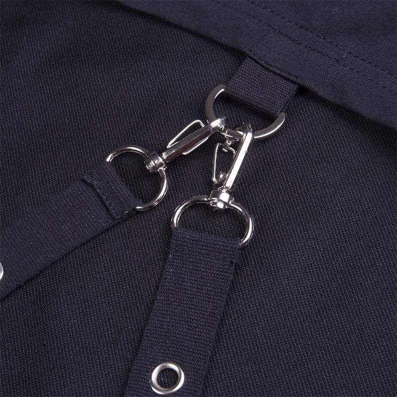 Naughty Kitten Clothing Bare Shoulder Navel Cropped Hoodies With Sashes Front View Gothic Alternative Women's Wear