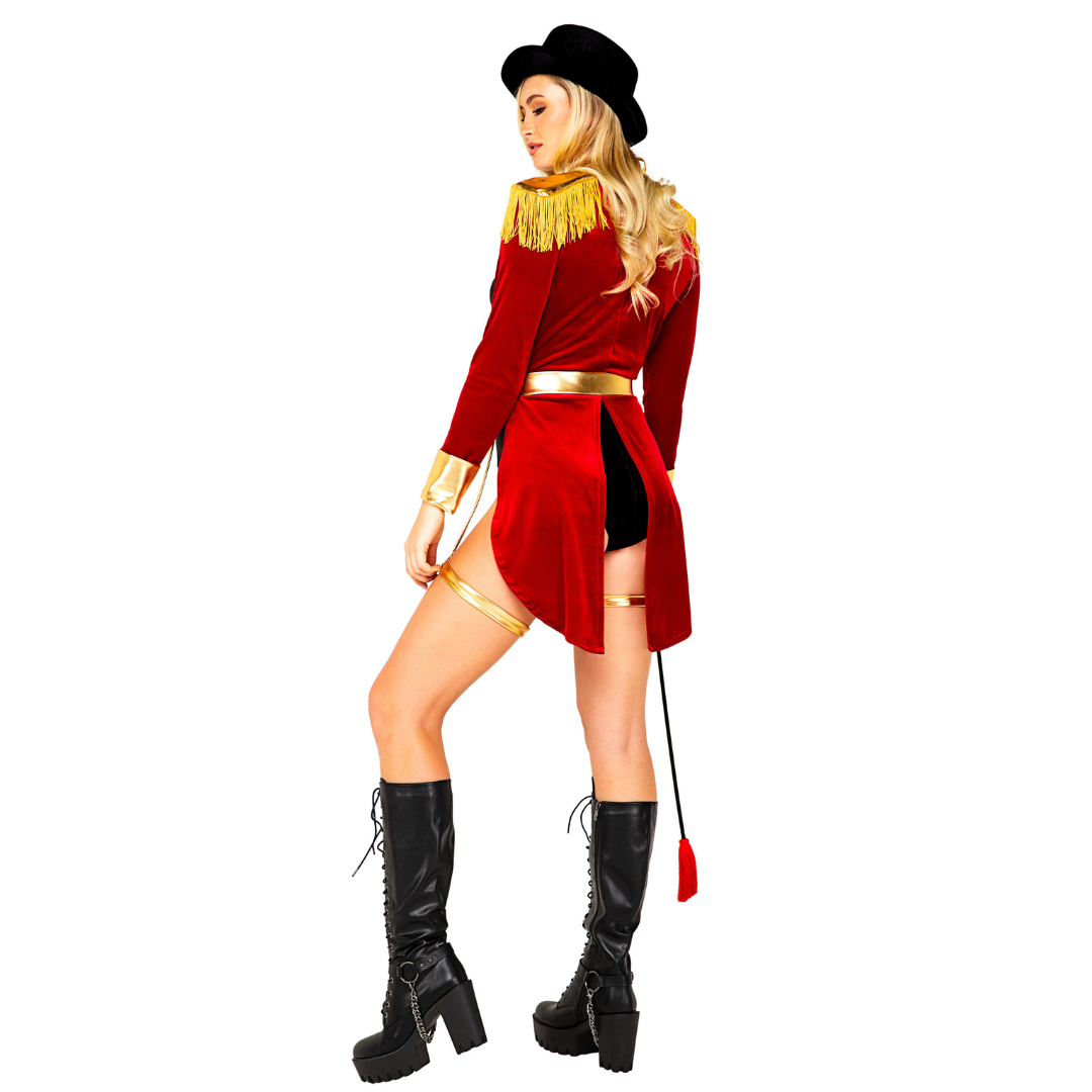 Big Top Mistress Costume Rear View - Naughty Kitten Clothing Halloween Costume