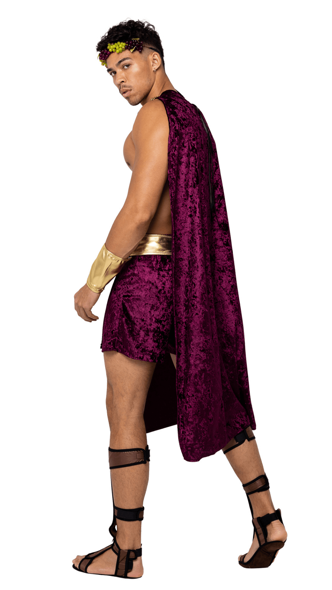 Naughty Kitten Clothing Men’s God Of Wine Costume Rear View Halloween Costume