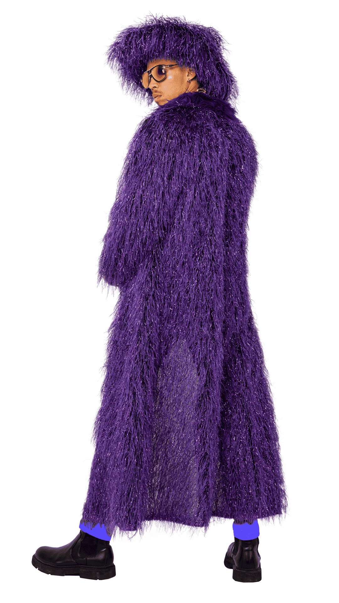 Naughty Kitten Clothing Men’s High-Roller Pimp Costume Rear View Halloween Couples Costume