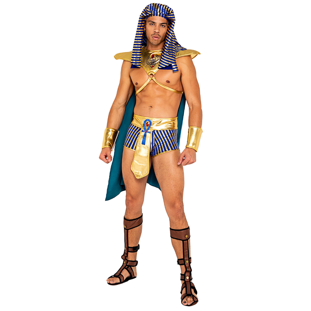 Naughty Kitten Clothing Men's King Pharaoh of Egypt Costume Front View Halloween Costume