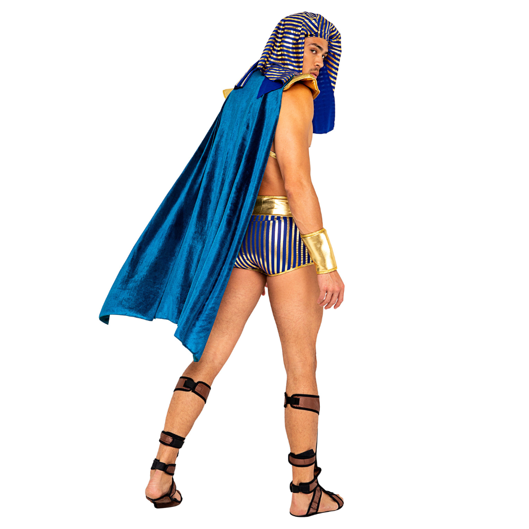 Naughty Kitten Clothing Men's King Pharaoh of Egypt Costume Rear View Halloween Costume