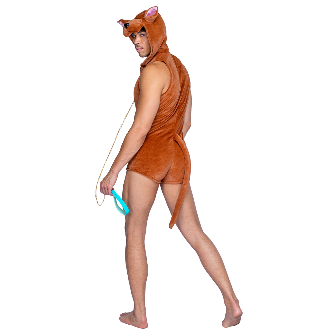 Naughty Kitten Clothing Men's Mystery Pup Costume Scooby Doo Men's halloween Costume Rear View