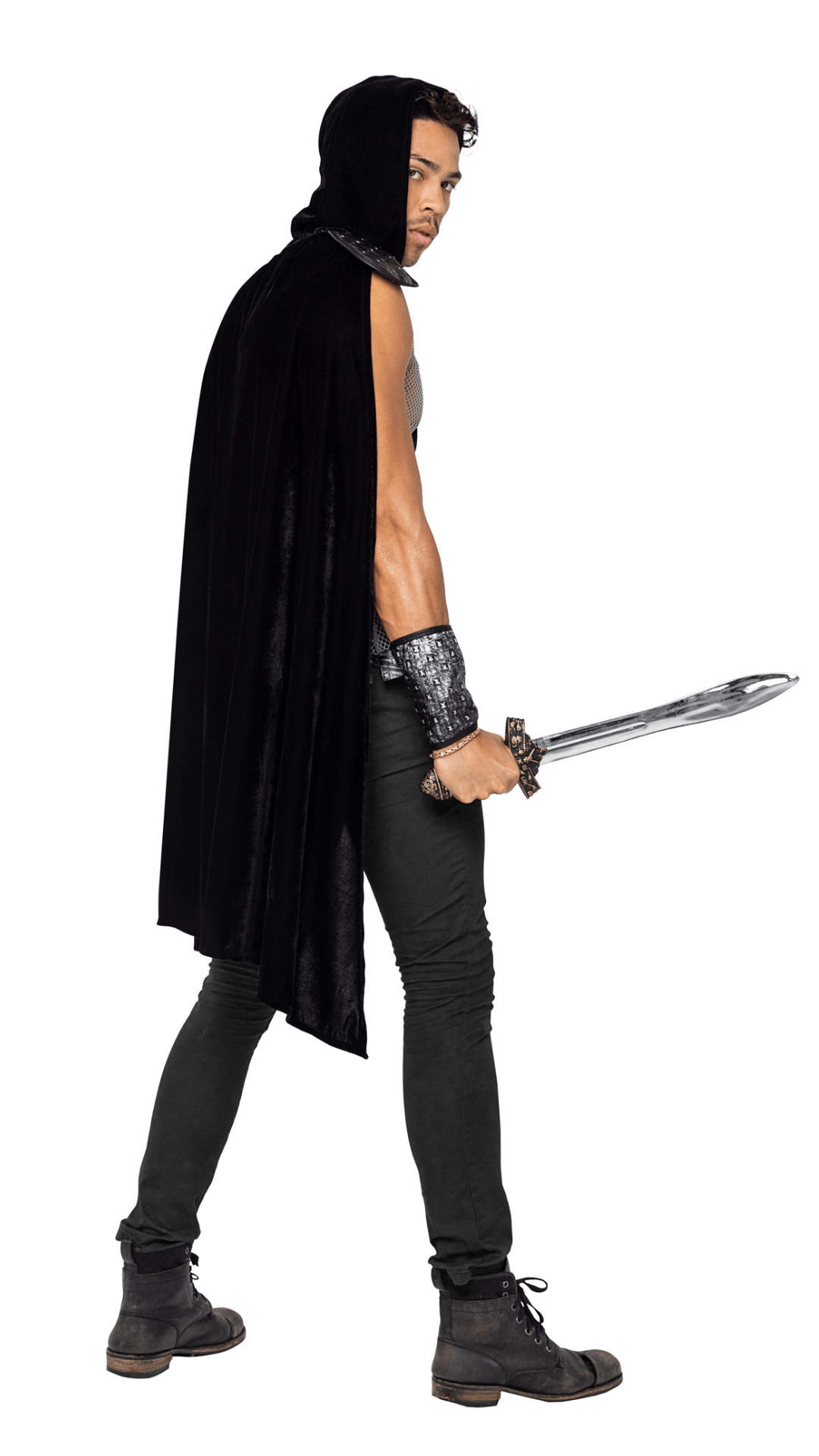 Naughty Kitten Clothing Mens Dark Realm Warrior Rear View Halloween