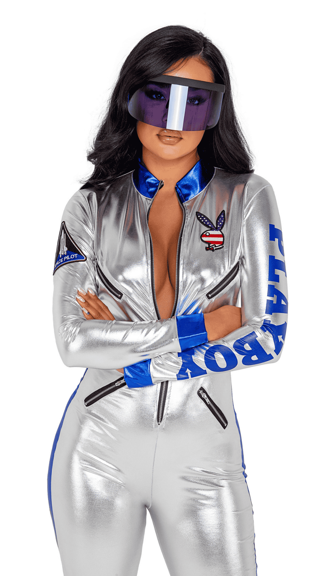Naughty Kitten Clothing Playboy Astronaut Costume Front View Playboy Costume