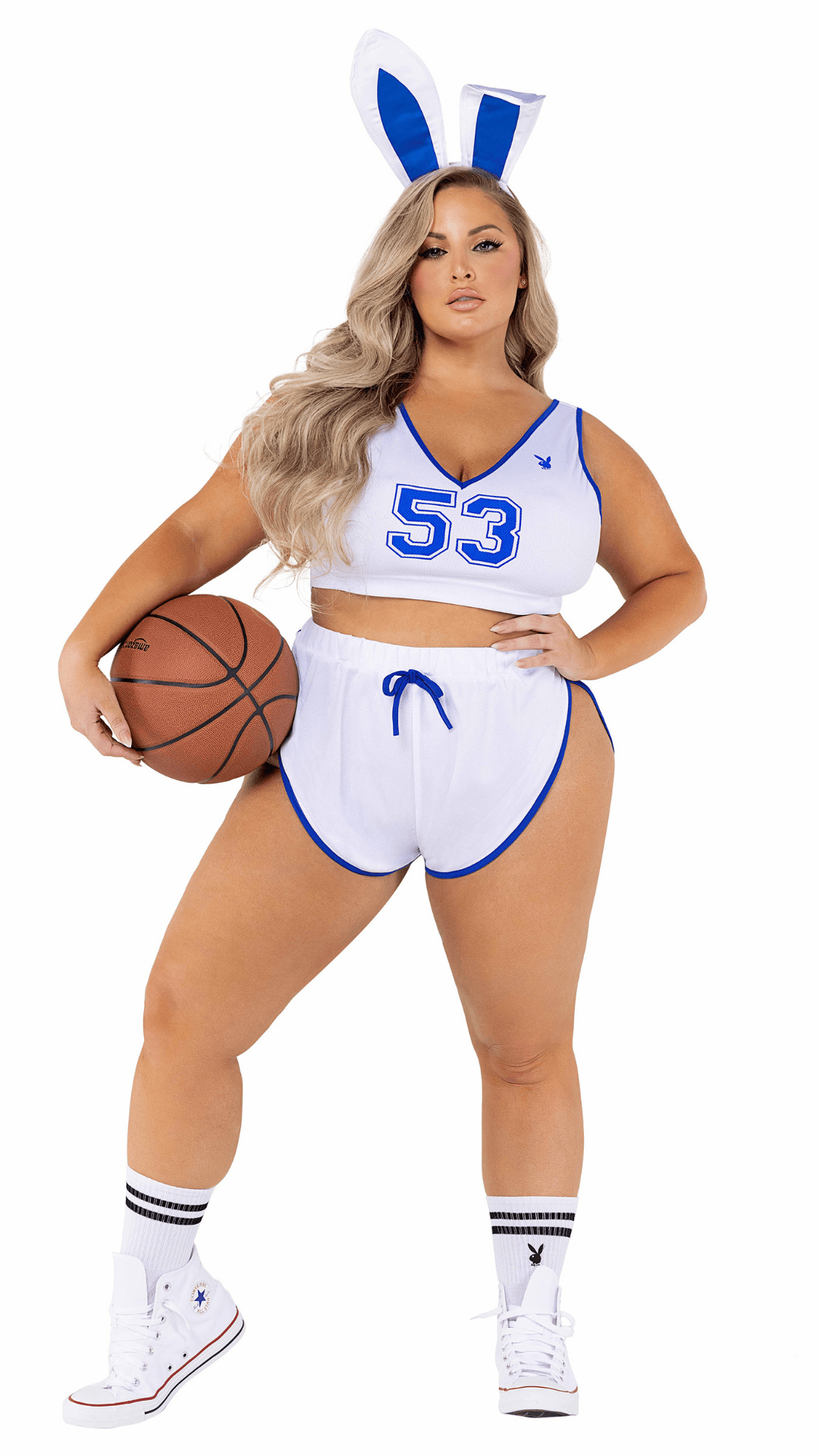 Naughty Kitten Clothing Playboy Sport Costume Front View Playboy Costume Plus Size