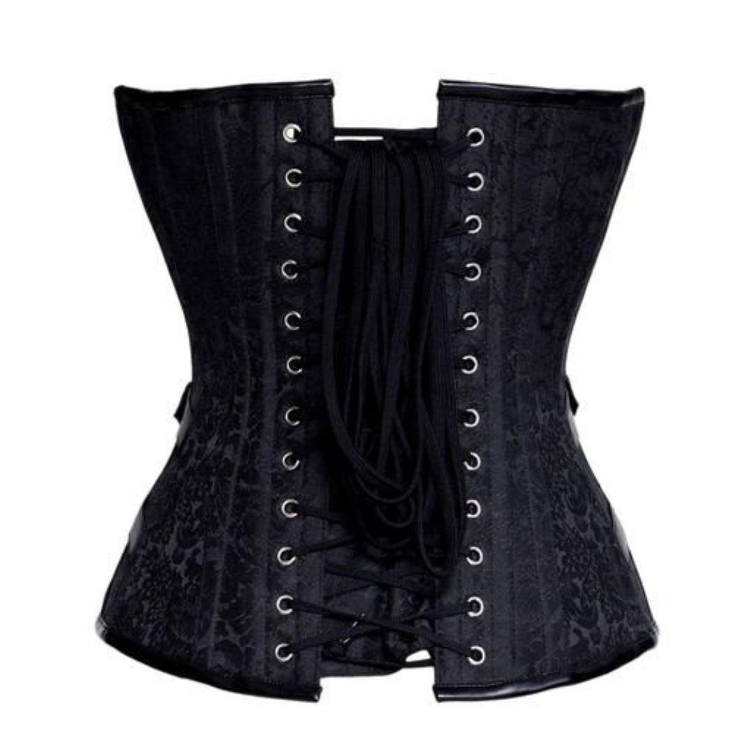 Naughty Kitten Salina Steel Boned Corset Rear View