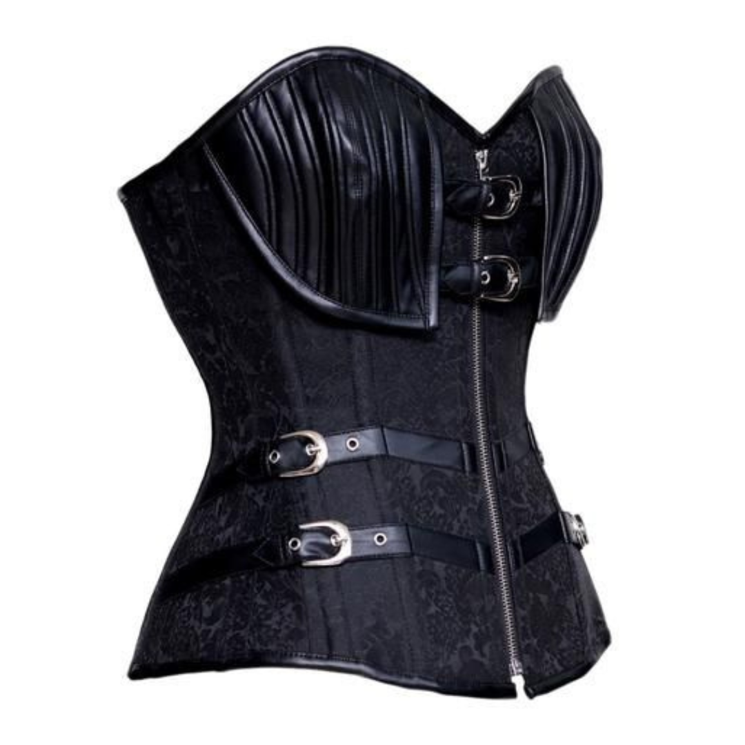 Naughty Kitten Salina Steel Boned Corset Side View