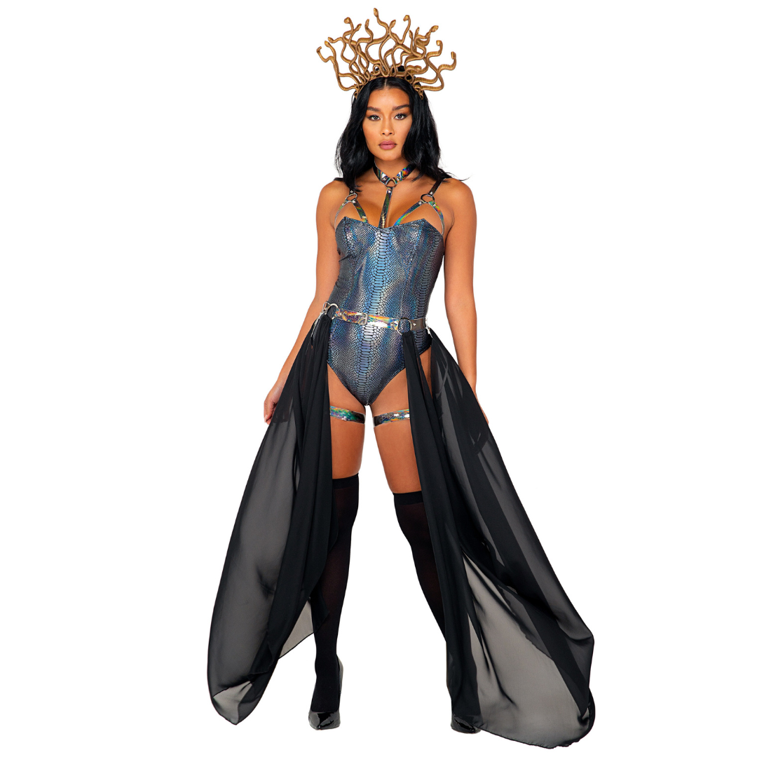 Naughty Kitten Clothing Sensual Serpent Medusa Queen Costume Front View Halloween Costume
