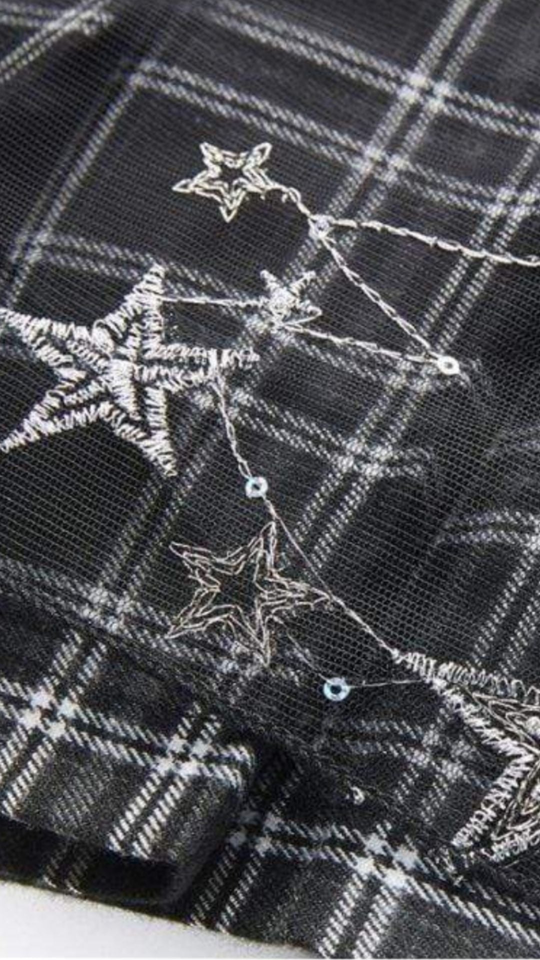 Naughty Kitten Clothing Tartan & Starr Punk Skirt Close Up View Gothic Alternative Women's fashion