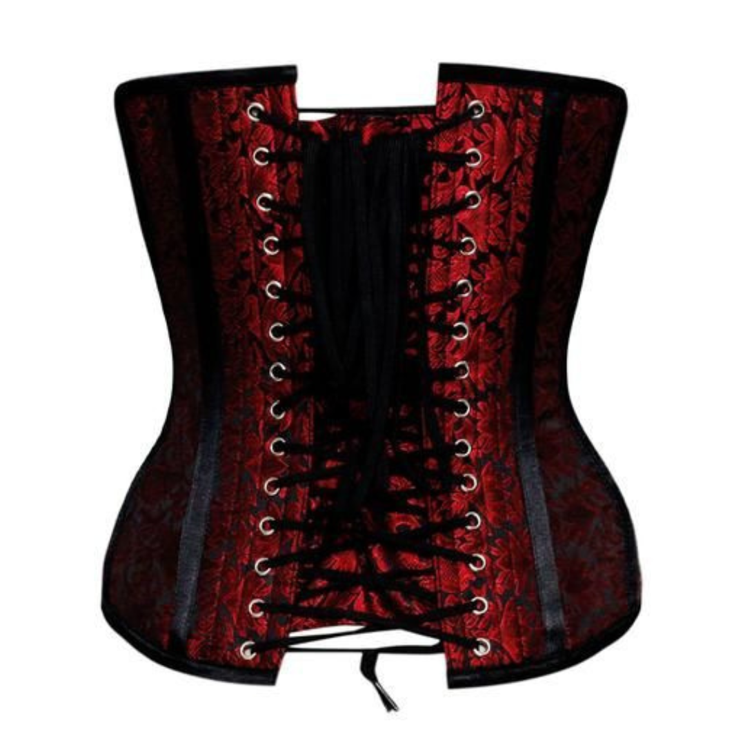 Naughty Kitten Trinity White Dragon Corset Rear View