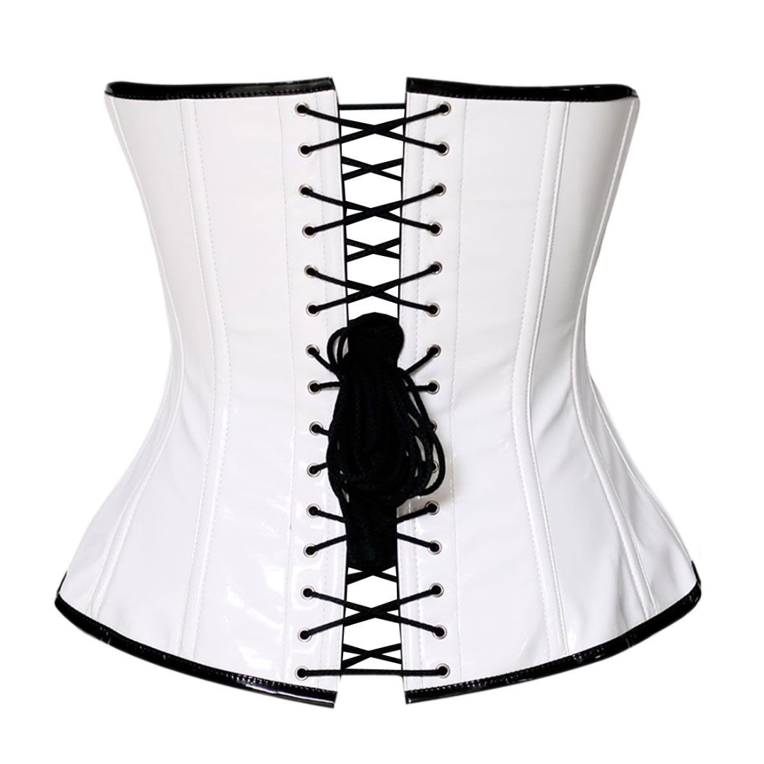 Naughty Kitten Veronica PVC Contour Corset Rear View
