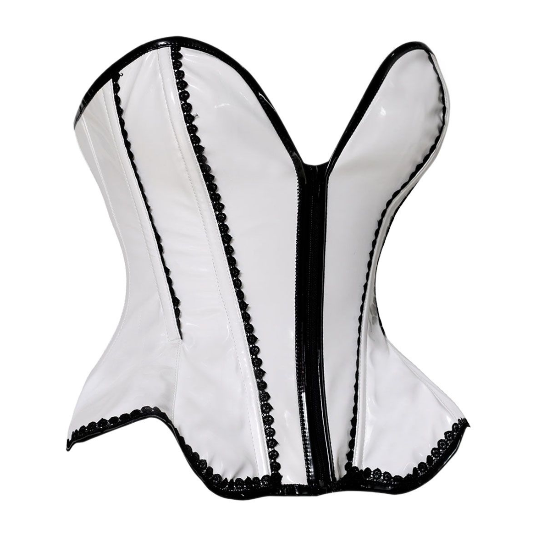 Naughty Kitten Veronica PVC Contour Corset Side View