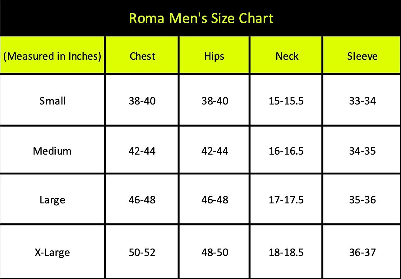 Naughty Kitten Clothing Men's Size Chart