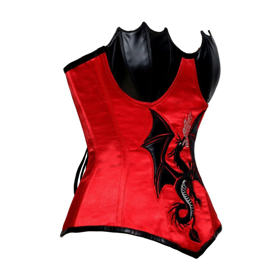 Naughty Kitten Clothing Ashen Dragon Corset Side View 