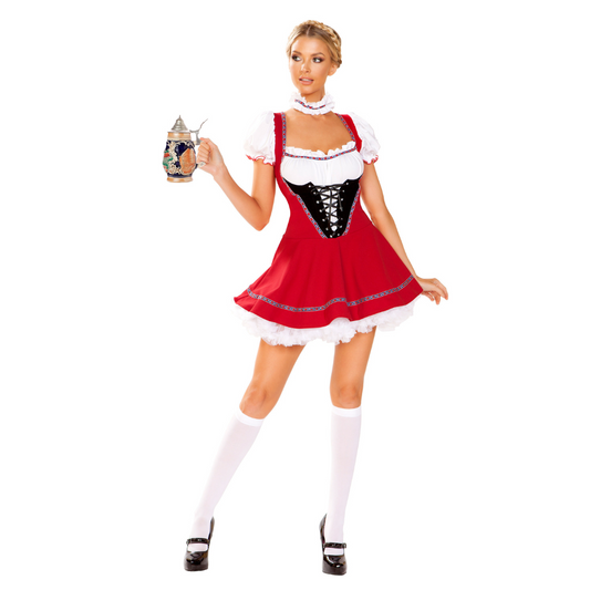 Beer Wench Costume - Naughty Kitten Clothing Front View Oktoberfest Costume Halloween Costume