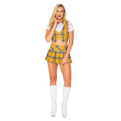 Beverly Hills Schoolgirl Costume Front View - Naughty Kitten Clothing Halloween Costume