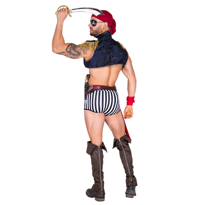 Captain Hunk Costume Rear View - Naughty Kitten Clothing Men's Halloween Costume