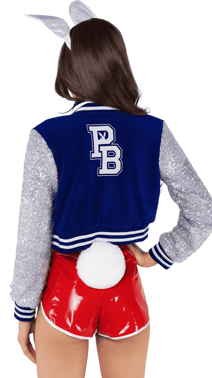 Naughty Kitten Clothing Playboy Athlete Costume Rear View Playboy Costume
