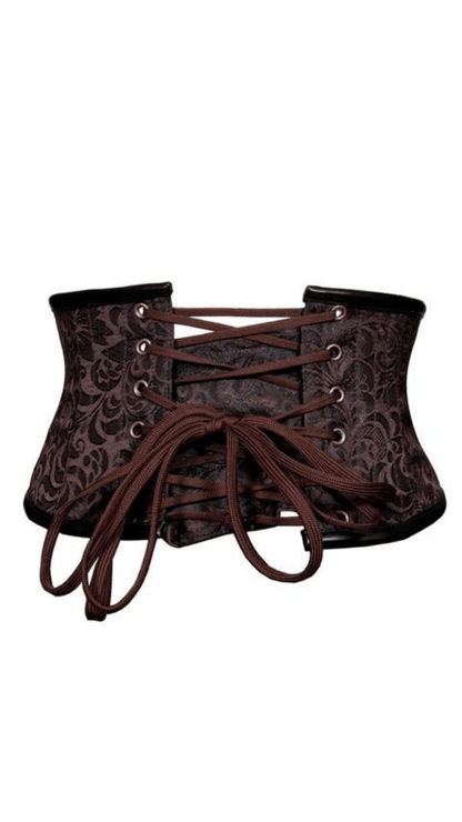 Naughty Kitten Sanaa Steampunk Underbust Corset Belt Rear View