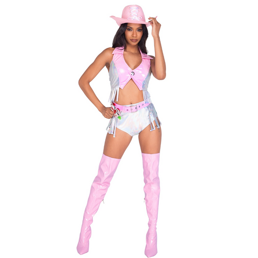 Naughty Kitten Clothing Space Cowgirl Babe Costume Front View Halloween Costume