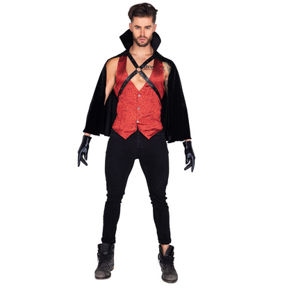 Naughty Kitten Clothing Vampire’s Seduction Costume Front View Men's Halloween Costume