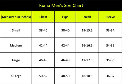 Naughty Kitten Men's Size Chart
